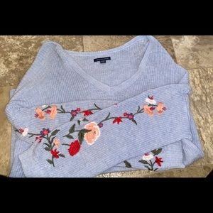 Floral Embroidered Sweater